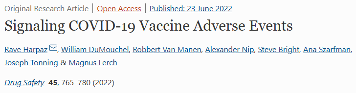 Signaling COVID-19 Vaccine Adverse Events